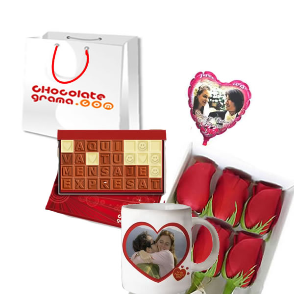 Chocolates personalizados Happy Valentines Day Caja de chocolates
