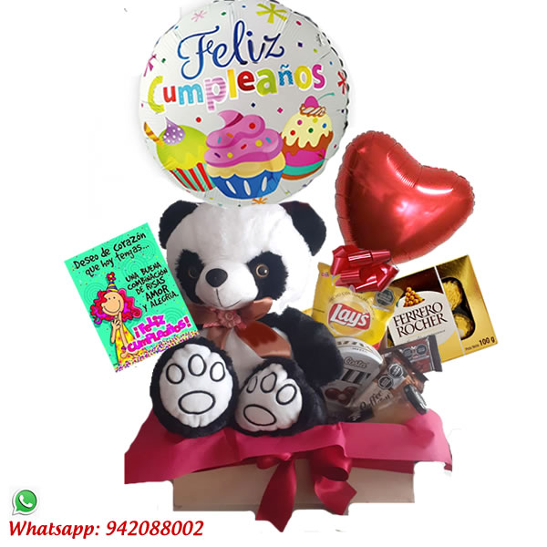 Regalo Cumple con Panda | Regalos para Enamorados | Regalos Peru Delivery de Regalos | Chocolategrama | Tazas Peru | Personalizadas Peru